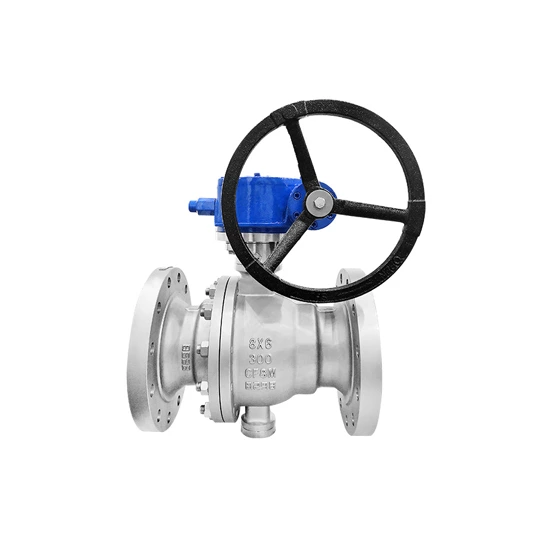 ASTM A351 CF8M Ball Valves, API 6D, 8*6 IN, CL300, Hard Seal